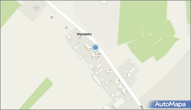 Mazewo Włościańskie, Mazewo Włościańskie, 15, mapa Mazewo Włościańskie