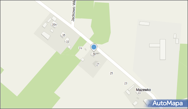 Mazewo Włościańskie, Mazewo Włościańskie, 29, mapa Mazewo Włościańskie