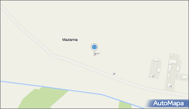 Maziarnia, Maziarnia, 15, mapa Maziarnia