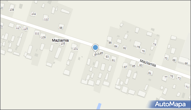 Maziarnia, Maziarnia, 97, mapa Maziarnia