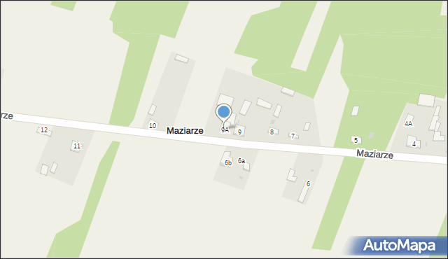 Maziarze, Maziarze, 9A, mapa Maziarze