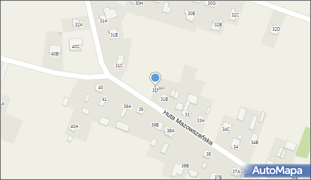 Mazowszany, Mazowszany, 31f, mapa Mazowszany