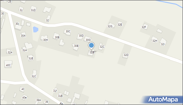 Mazowszany, Mazowszany, 32B, mapa Mazowszany