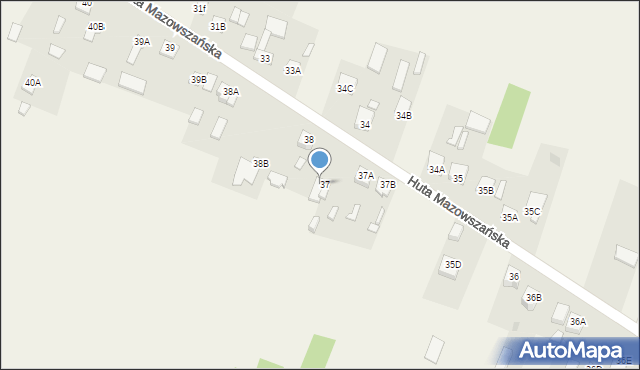 Mazowszany, Mazowszany, 37c, mapa Mazowszany