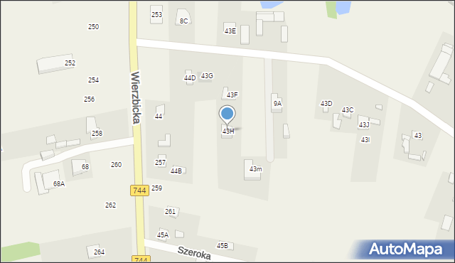 Mazowszany, Mazowszany, 43H, mapa Mazowszany