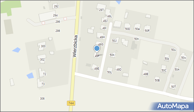 Mazowszany, Mazowszany, 49F, mapa Mazowszany