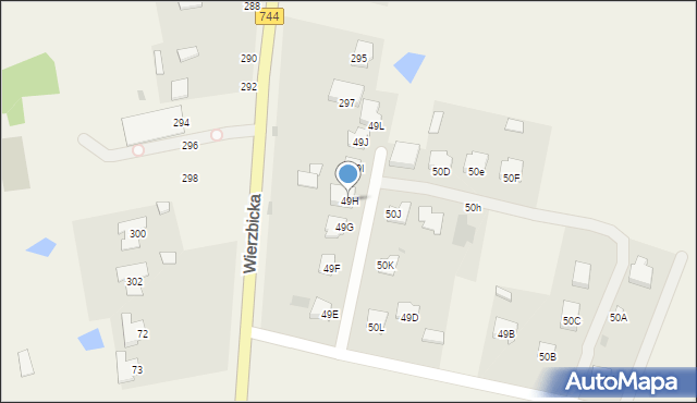 Mazowszany, Mazowszany, 49H, mapa Mazowszany