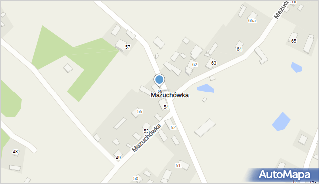 Mazuchówka, Mazuchówka, 56, mapa Mazuchówka