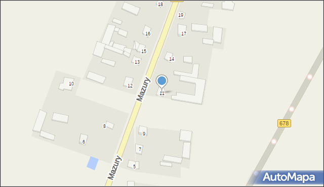 Mazury, Mazury, 11, mapa Mazury