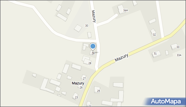 Mazury, Mazury, 29, mapa Mazury