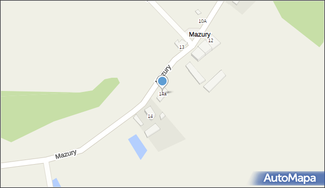 Mazury, Mazury, 14a, mapa Mazury