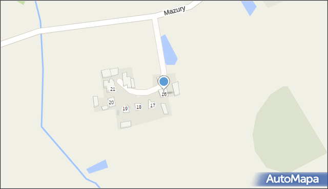 Mazury, Mazury, 16, mapa Mazury