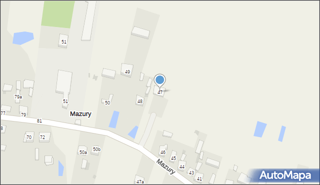 Mazury, Mazury, 47, mapa Mazury