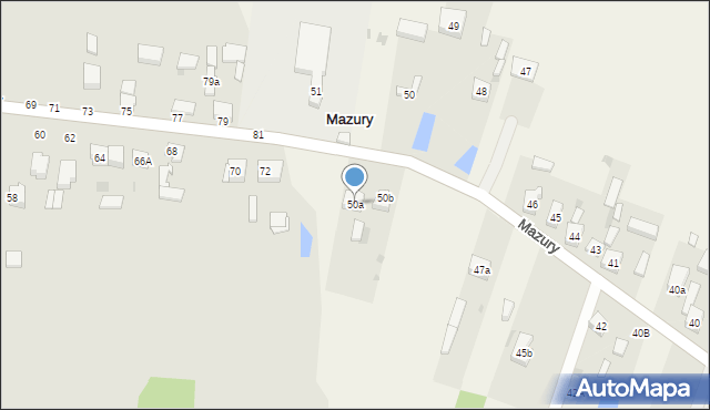 Mazury, Mazury, 50a, mapa Mazury