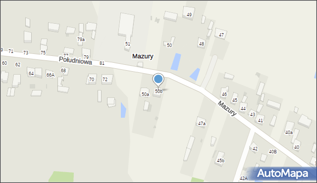 Mazury, Mazury, 50b, mapa Mazury