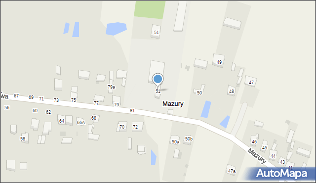 Mazury, Mazury, 51, mapa Mazury