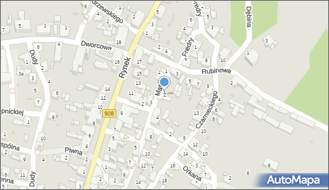 Miasteczko Śląskie, Matejki Jana, 2, mapa Miasteczko Śląskie