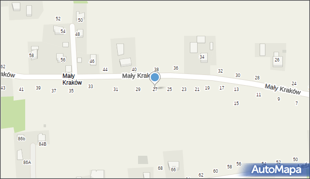 Michałowice, Mały Kraków, 27, mapa Michałowice