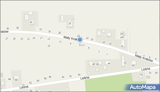 Michałowice, Mały Kraków, 7, mapa Michałowice