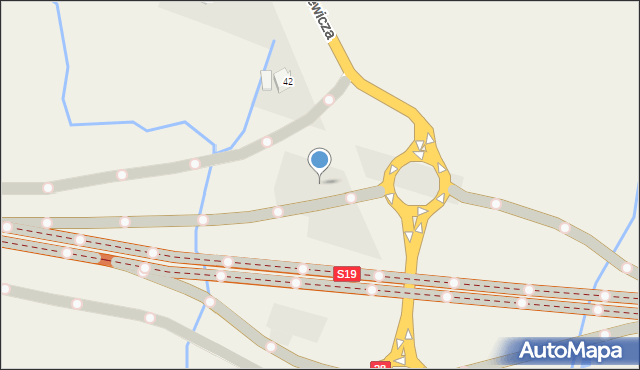 Miejsce Piastowe, Markiewicza Bronisława, bł. ks., 44, mapa Miejsce Piastowe