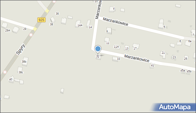 Mikołów, Marzankowice, 31, mapa Mikołów