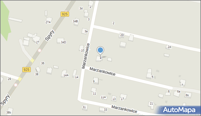 Mikołów, Marzankowice, 4, mapa Mikołów