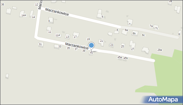 Mikołów, Marzankowice, 41, mapa Mikołów
