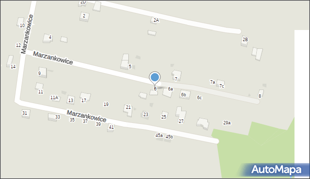 Mikołów, Marzankowice, 6, mapa Mikołów