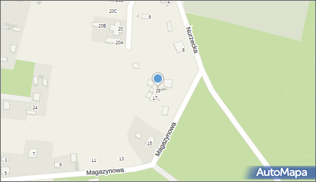 Milejczyce, Magazynowa, 19, mapa Milejczyce