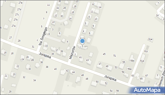 Modlnica, Mazurów, 2A, mapa Modlnica