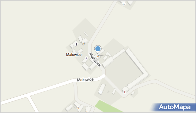 Mokra, Małowice, 6, mapa Mokra