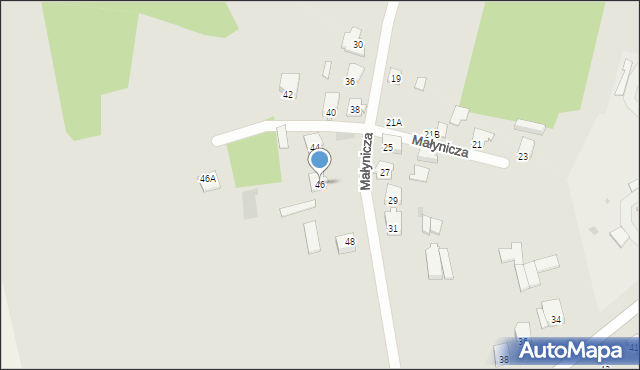 Mońki, Małynicza Mieczysława, ks., 46, mapa Mońki