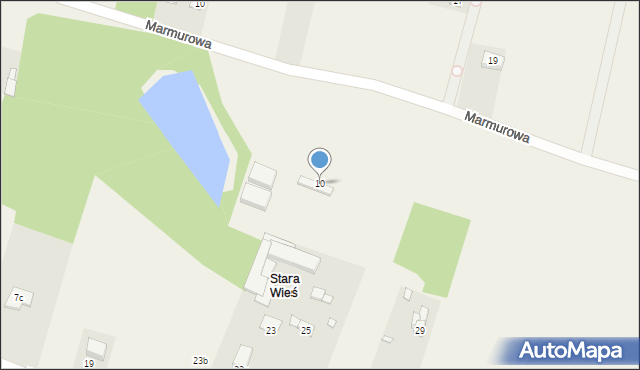 Mostki, Marmurowa, 10, mapa Mostki