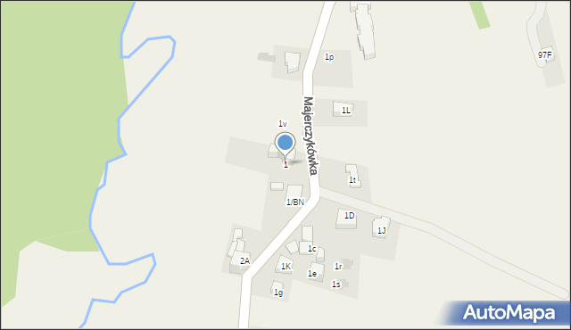 Murzasichle, Majerczykówka, 1, mapa Murzasichle