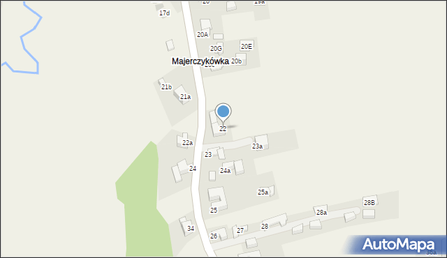 Murzasichle, Majerczykówka, 22, mapa Murzasichle