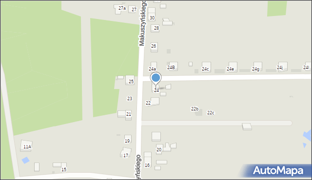 Mysłowice, Makuszyńskiego Kornela, 24, mapa Mysłowice