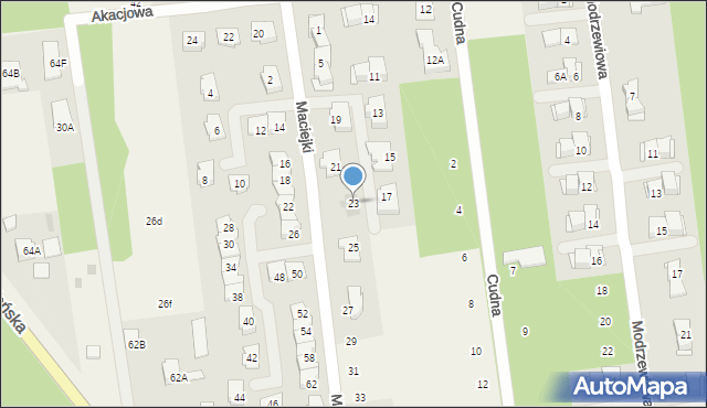 Nadarzyn, Maciejki, 23, mapa Nadarzyn