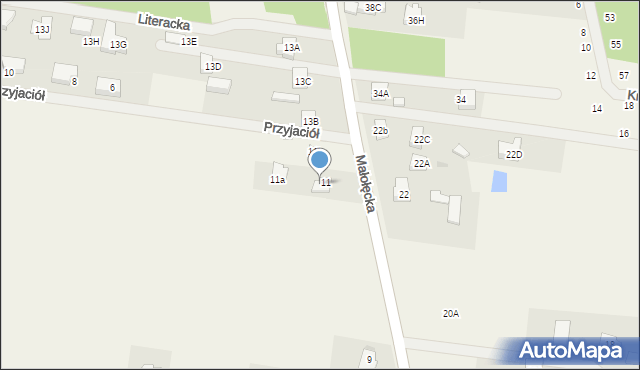 Nieporęt, Małołęcka, 15C, mapa Nieporęt