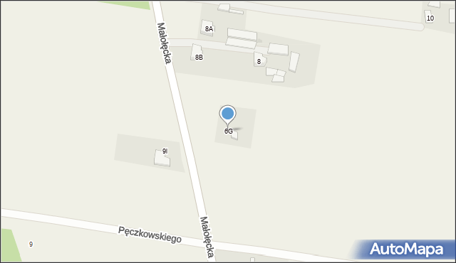 Nieporęt, Małołęcka, 6G, mapa Nieporęt