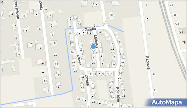 Nowa Iwiczna, Malutka, 6, mapa Nowa Iwiczna