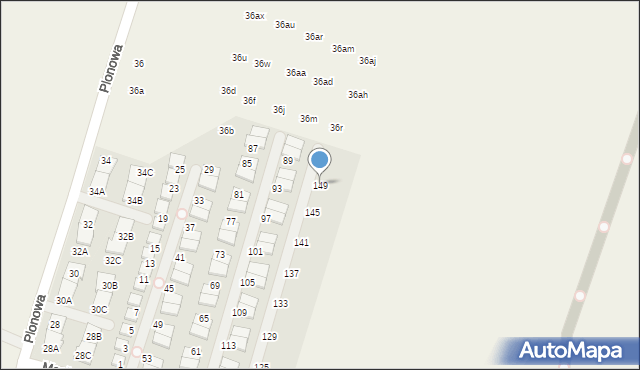 Nowa Wola, Maciejki, 149, mapa Nowa Wola