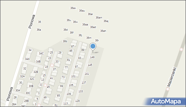 Nowa Wola, Maciejki, 151, mapa Nowa Wola