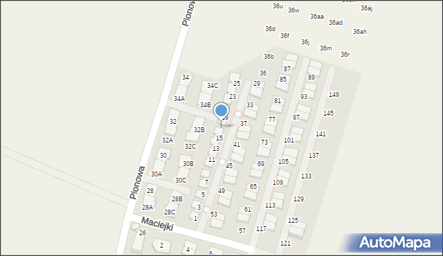 Nowa Wola, Maciejki, 17, mapa Nowa Wola