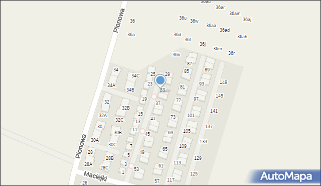 Nowa Wola, Maciejki, 35, mapa Nowa Wola