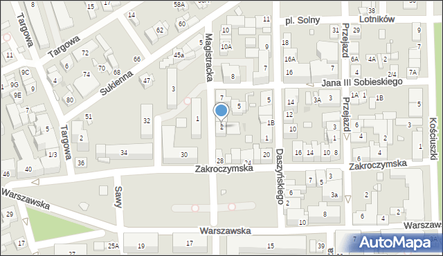 Nowy Dwór Mazowiecki, Magistracka, 2, mapa Nowy Dwór Mazowiecki