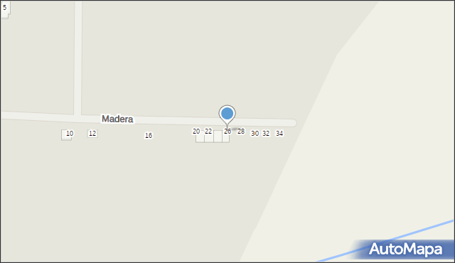 Odolanów, Madera, 26, mapa Odolanów