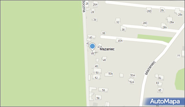 Olkusz, Mazaniec, 44, mapa Olkusz