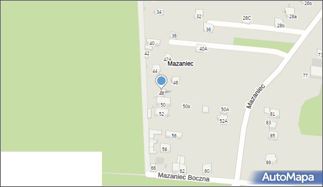 Olkusz, Mazaniec, 48, mapa Olkusz