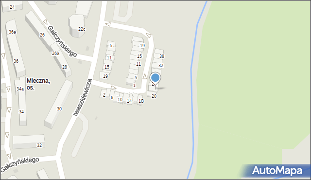 Olsztyn, Martuszewskiego Edwarda, 22, mapa Olsztyna