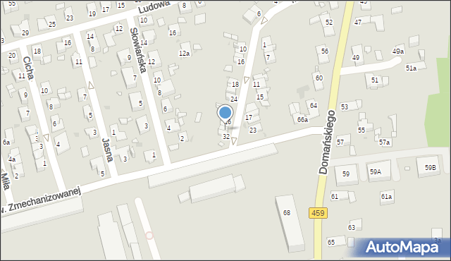 Opole, Marzanny, 30, mapa Opola